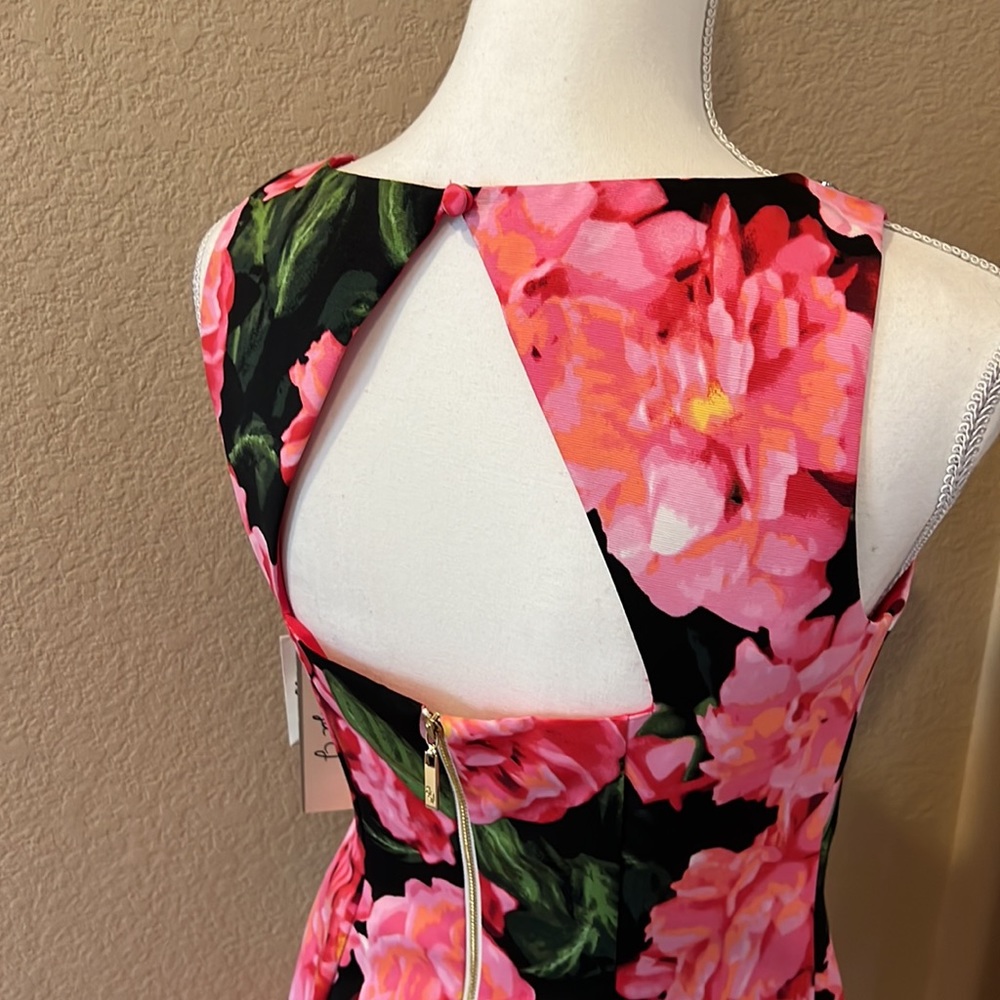 NEW Eliza J Floral A-Line Sleeveless Sheath Dress - Picture 8 of 16